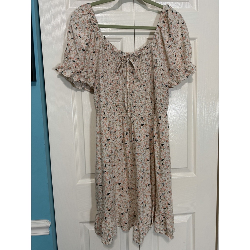 A U W Floral Flowey Dress Women's  Multi Colored Size 2XL‎